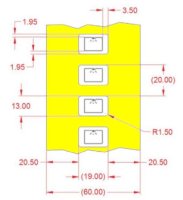 Alien UHF RFID tag, ALN-9613 Small Item Higgs 3, 19mm x 13mm, nalepovací