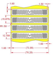 Alien UHF RFID tag, ALN-9830-WRW Squiglette Higgs-EC, 13mm x 73mm, nalepovací