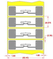 Alien UHF RFID tag, ALN-9768-WRW Wonder Dog Higgs-4, 89.2mm x 26.2mm, nálepka