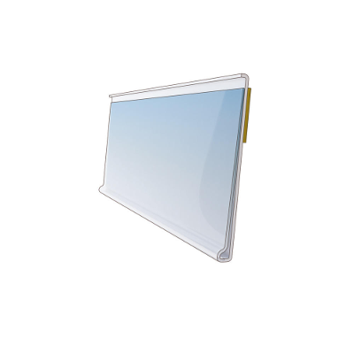 Cenovková lišta transparentní - výška 39mm, délka 1m
