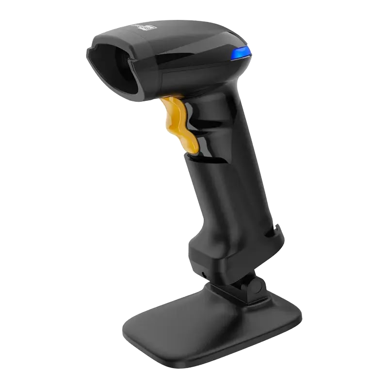 1204 Kabelová čtečka čárových a 2D kódů se stojánkem, černá, USB