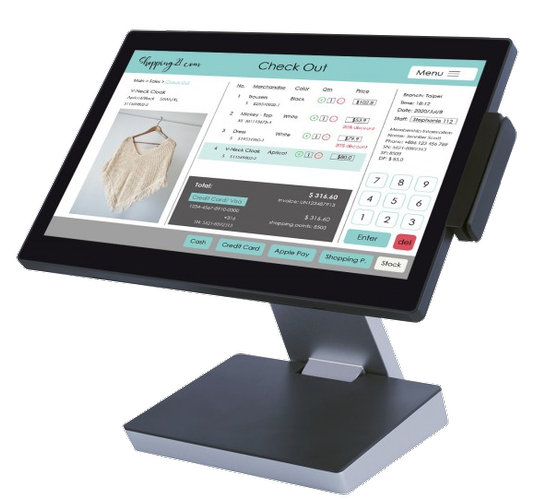 Amplitud-SX 15,6" dotyková pokladna, N97, 8GB RAM, 128 GB SSD, fanless, bez OS