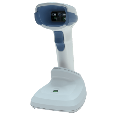 DS2278 - bezdrátový snímač 1D/2D kódů do zdravotnictví, USB KIT, světlý