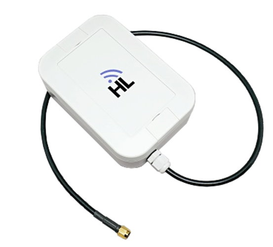 Prostorově úsporná UHF RFID anténa, SMA, 865-868MHz, 2.5 dBi, IP67