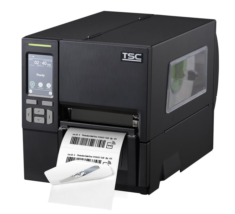 MB241TR Průmyslová tiskárna čárových kódů, RFID, 203 dpi, 12 ips, dotykový LCD, USB, USB Host, RS232, LAN