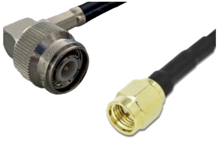 Kabel k anténě R-SMA Male - R-TNC 90° Male, 3 m