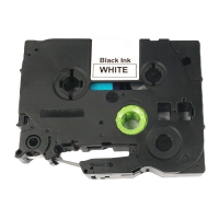 Barvicí páska 9mm x 8m bílá - černý tisk (BROTHER TZE-221 / TZ-221)