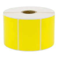 Samolepící etikety 80mm x 20mm, žlutý PE, 2000 et/kot. (cena za 1000 ks)