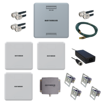 Kathrein Demo SET: 1x ARU-3500 RAIN RFID čtečka, 3x WRA-7070 anténa, 1x MiRa-100 anténa, zdroj & kabely & software