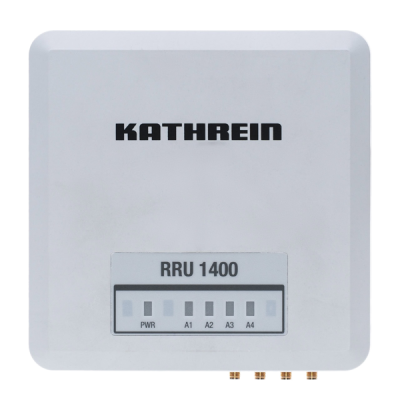 Kathrein RRU-1400 RAIN RFID čtečka, ETSI 865-868MHz, 4 porty SMA, IP40, PoE+, GPIO