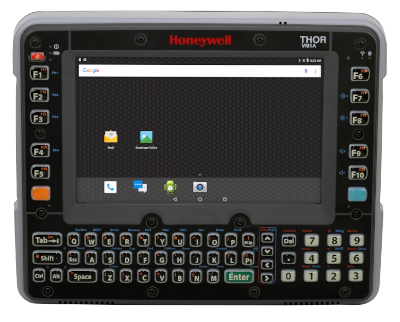 Honeywell Thor VM1, vozíkový terminál, WiFi, BT, Interní anténa, Android, GMS, kapacitní, 8", 64 kláv., IP66