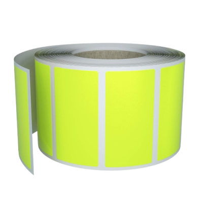 Samolepící etikety 100mm x 50mm, papír signální žlutá, 1000 et/kot. (cena za 1000 ks)